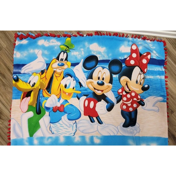 Disney Mickey Mouse and Friends Handmade Reversible Tie Blanket - Picture 2 of 3